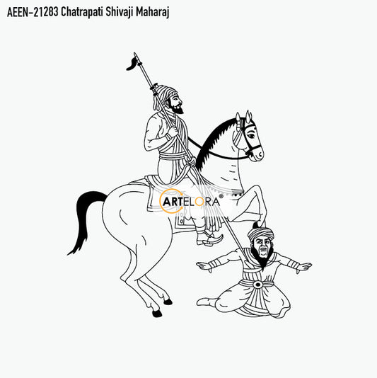Laser Engraving Design Chatrapati Shivaji Maharaj
