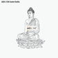 Laser Engraving Design Gautam Buddha