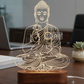 Laser Engraving Design Gautam Buddha