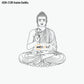 Laser Engraving Design Gautam Buddha