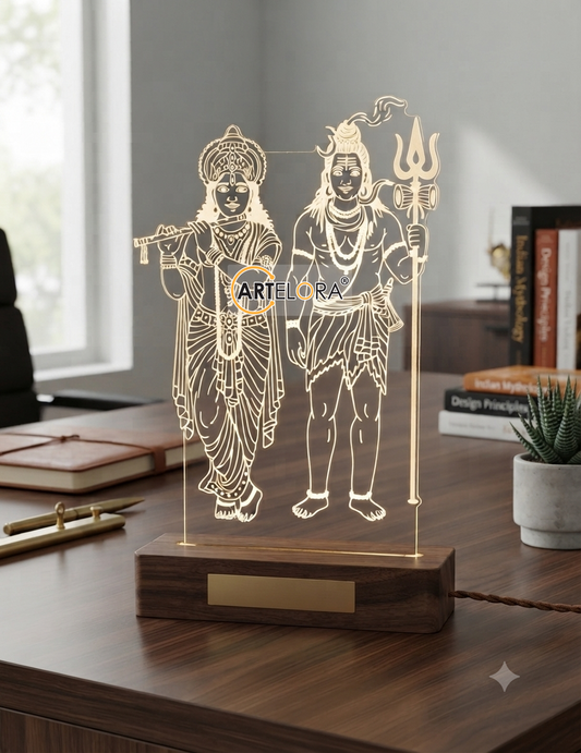 Laser Engraving Design Shri Krishna & Shiv (Mahadev)
