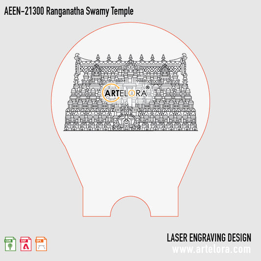 Laser Engraving Design Ranganatha Swamy Temple