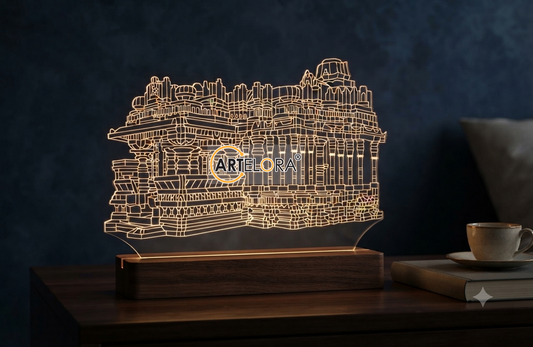 Laser Engraving Design Shravanabelagola Temple
