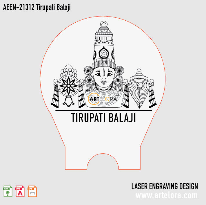 Laser Engraving Tirupati Balaji