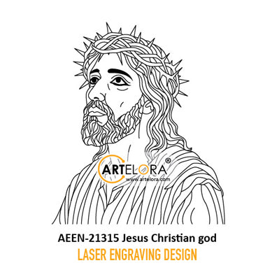 Laser Engraving Jesus Christian God