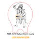 Laser Engraving Madurai Veeran Swamy