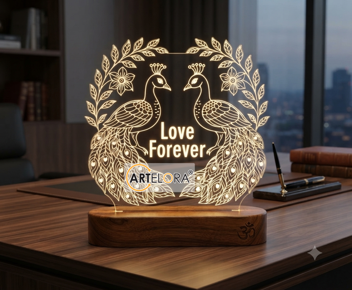 Laser Engraving Peacock