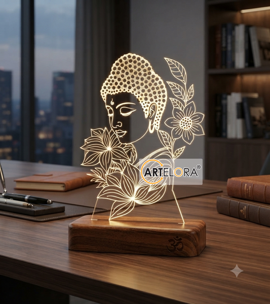 Laser Engraving Gautam Buddha