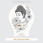 Laser Engraving Gautam Buddha