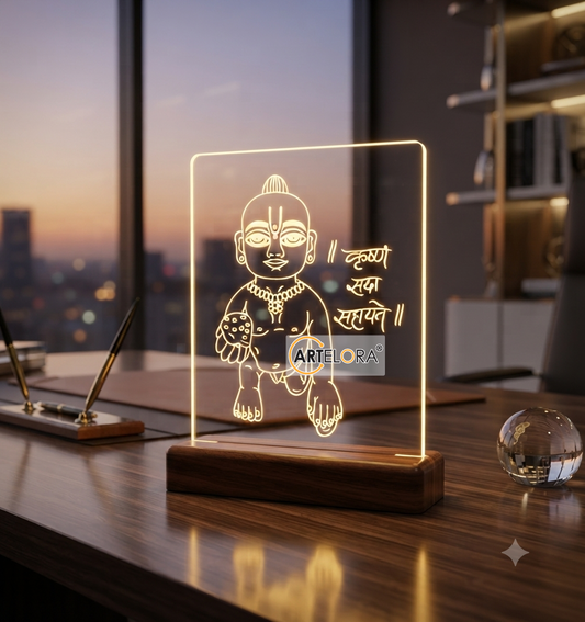 Laser Engraving Laddu Gopal (Krishna)