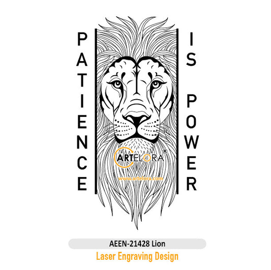 Lion Laser Engraving Design