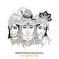 Shri Krishna - Shiv & Hanuman Laser Engraving Design