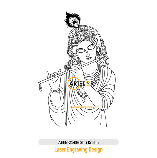 Shri Krishn Laser Engraving Design