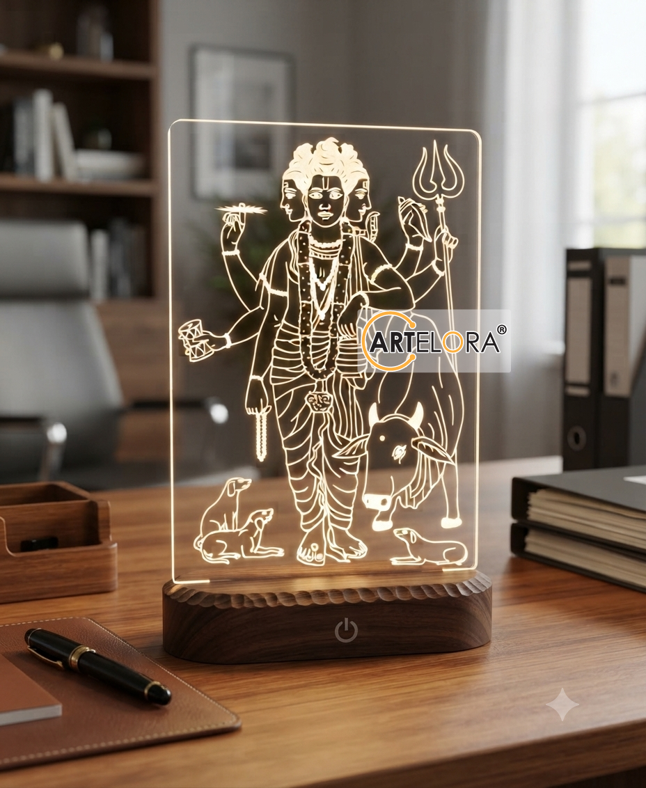 Laser Engraving Design Shri Datta Guru (Dattatreya)