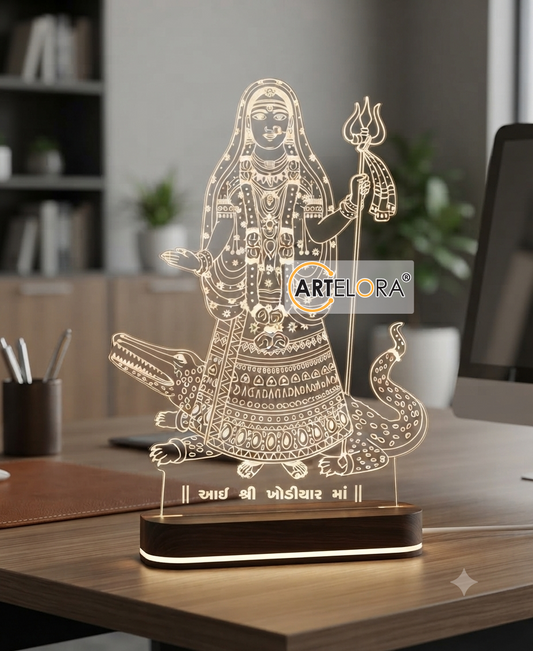 Laser Engraving Design Aai Shri Khodiyar Mata