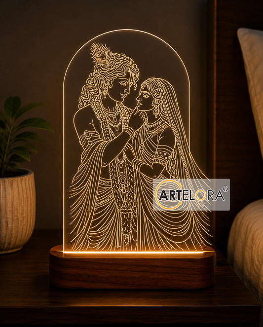 Laser Engraving Design Radha Krishna