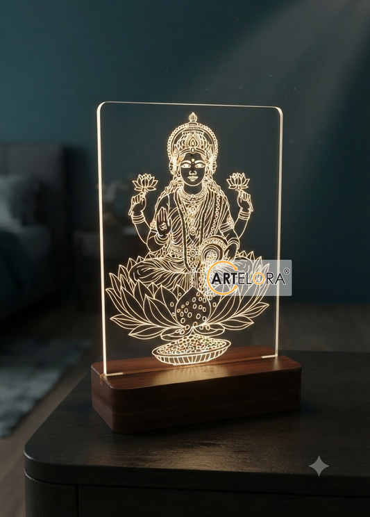 Laser Engraving Design Shri Laxmi Mata
