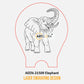 Laser Engraving Design Elephant