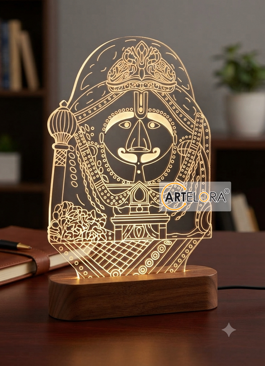 Laser Engraving Shri Salasar Balaji (Hanuman ji)