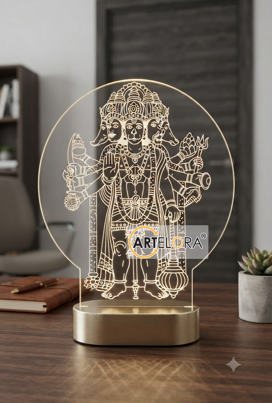 Laser Engraving Panchamukhi Anjaneya Swamy