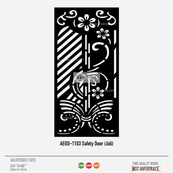 Grill Design Safety Door (Jali) Flower
