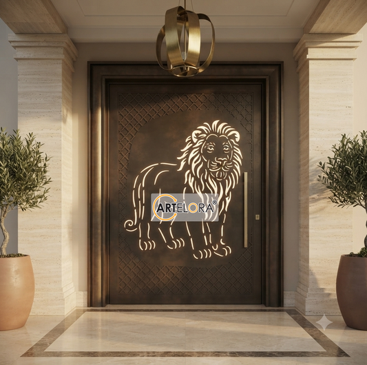 Grill Design Lion Safety Door (Jali)
