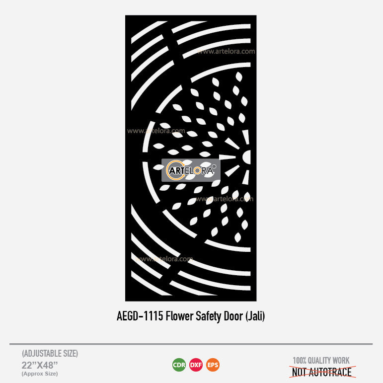 Grill Design Flower Safety Door (Jali)