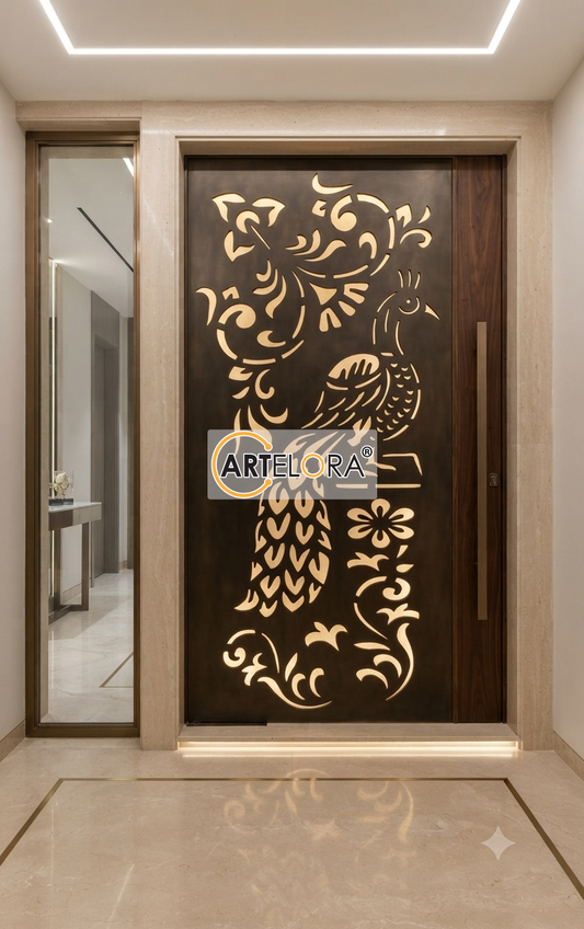 Grill Design Peacock Safety Door (Jali)