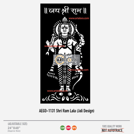 Grill Design Shri Ram Lala (Jali Design)