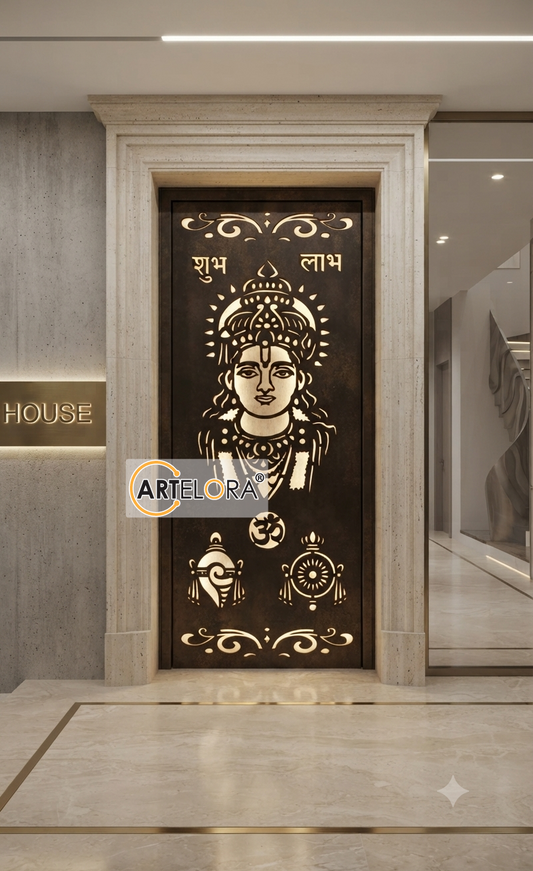 Grill Design Shri Vishnu Bhagwan