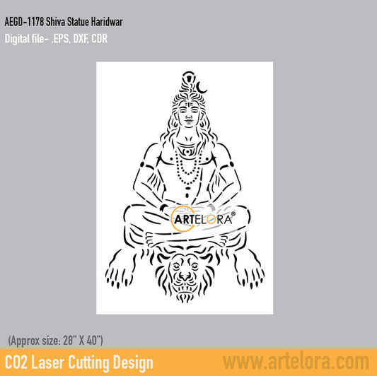 Grill Design Shiva Statue Haridwar