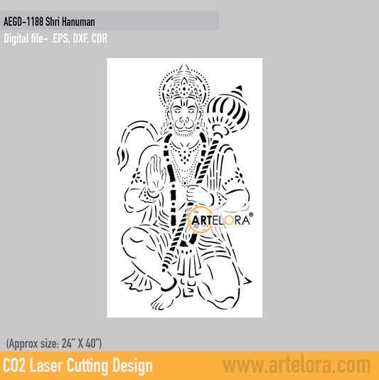 Grill Design Safety Door Shri Hanuman