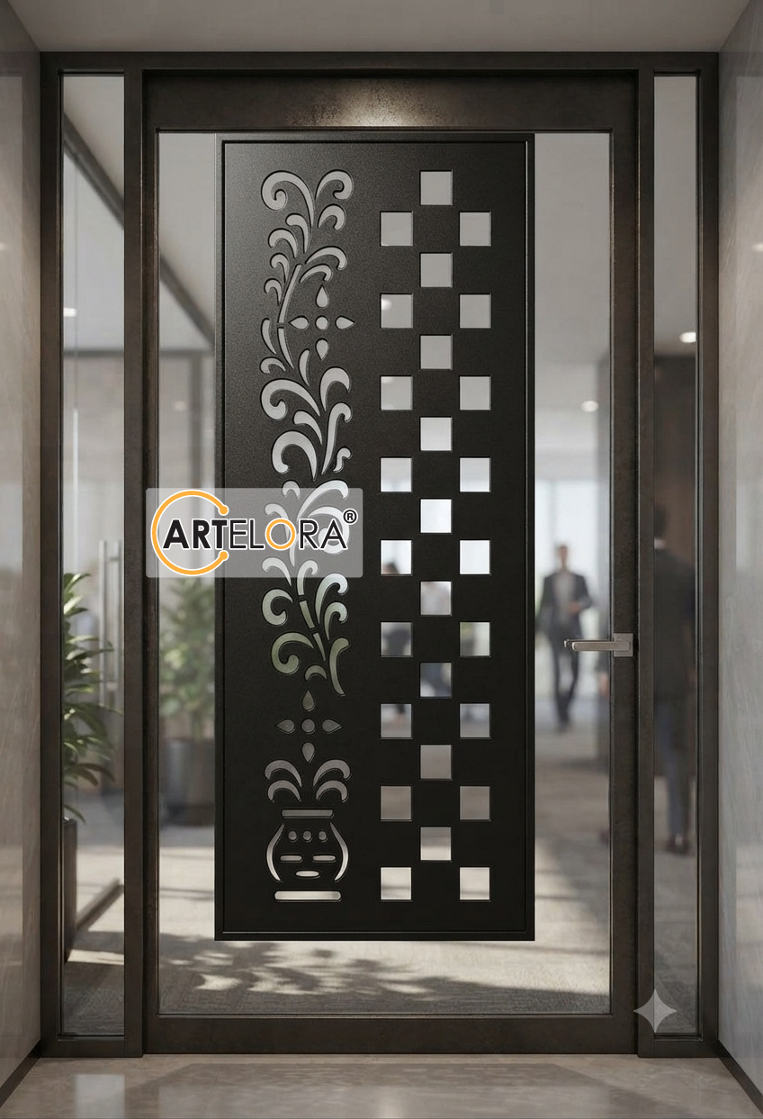 Grill Design Safety Door (Flower)