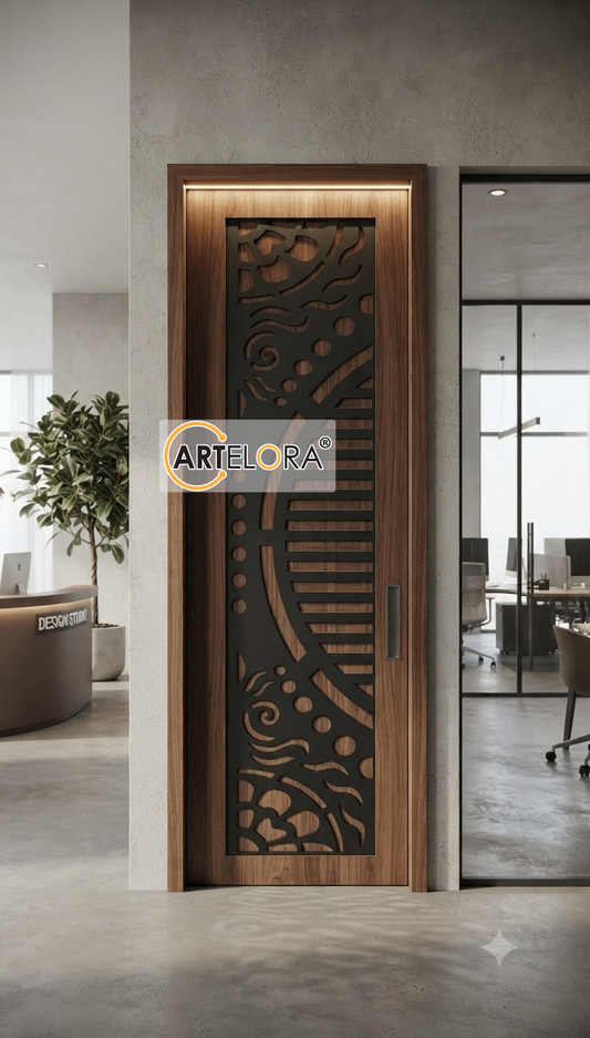 Grill Design Safety Door (Flower)