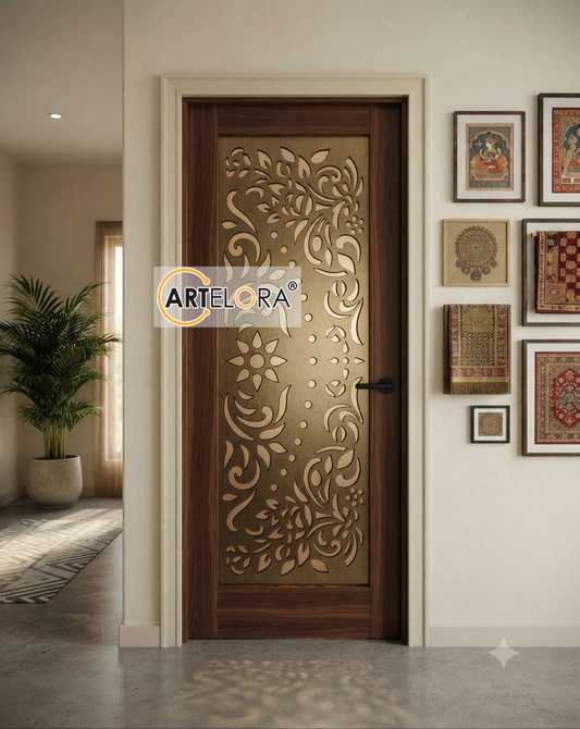 Grill Design Safety Door (Flower)