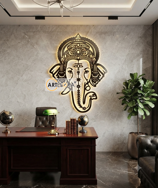 2D Modern Art Shri Ganesh
