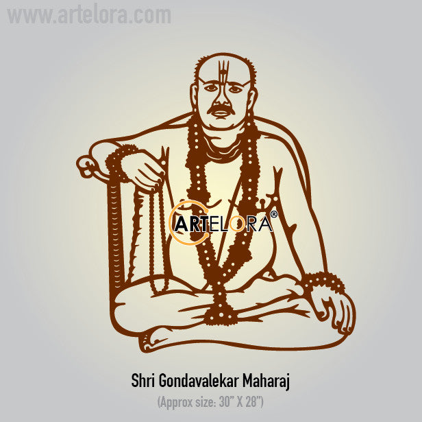 2D Modern Art Shri Gondavalekar Maharaj