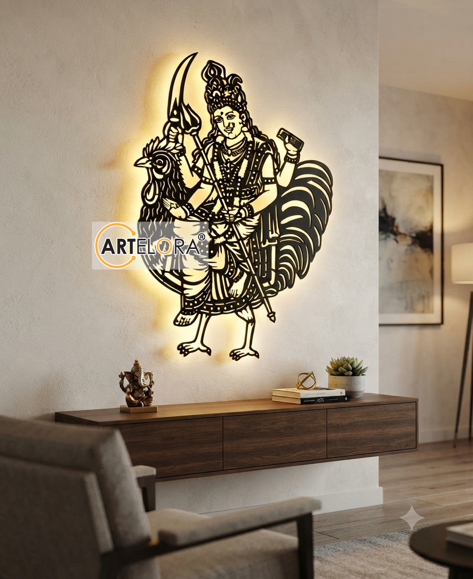 2D Modern Art Bahucharaji Mata