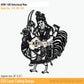 2D Modern Art Bahucharaji Mata