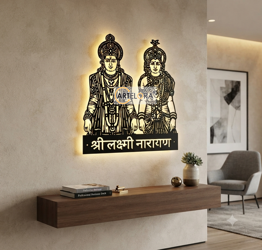 2D Modern Art Laxmi Narayan (Om Shanti)