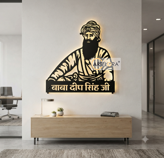 2D Modern Art Baba Deep Singh Ji