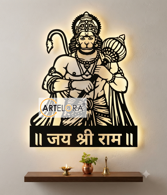 2D Modern Art Shri Hanuman Ji