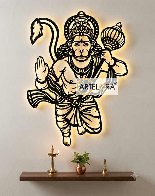 2D Modern Art Shri Hanuman Ji