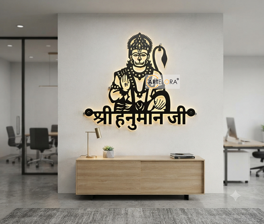 2D Modern Art Shri Hanuman Ji
