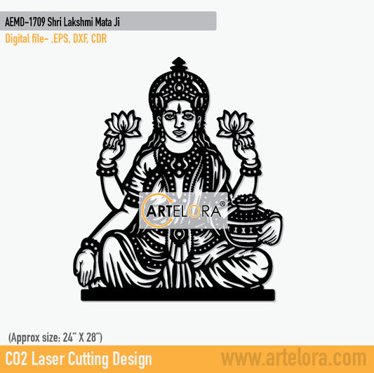 2D Modern Art Shri Lakshmi Mata Ji