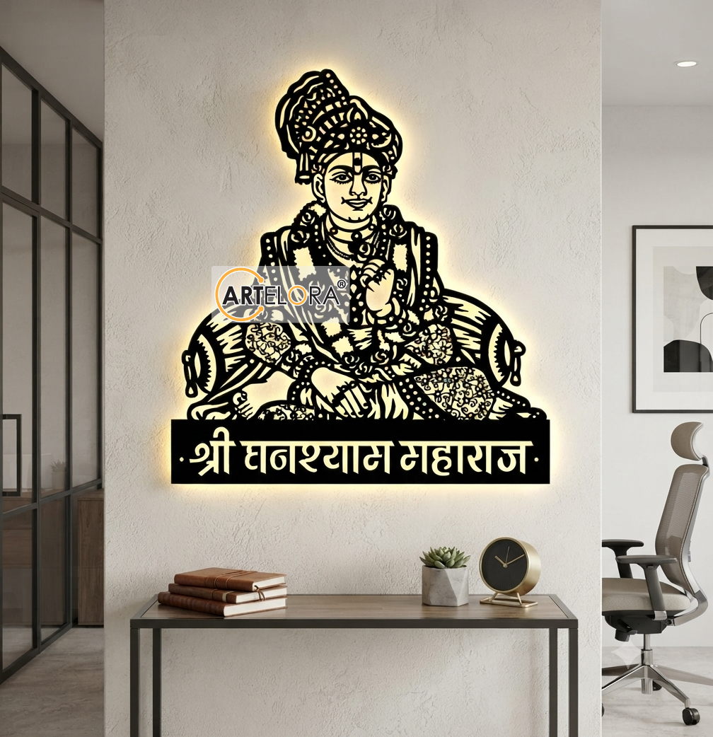 2D Modern Art Ghanshyam Maharaj (Swaminarayan)