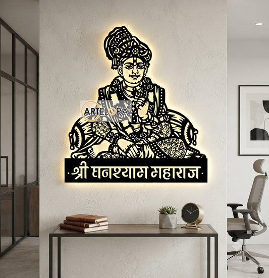 2D Modern Art Ghanshyam Maharaj (Swaminarayan)