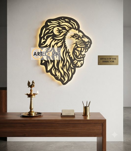 2D Modern Art Lion
