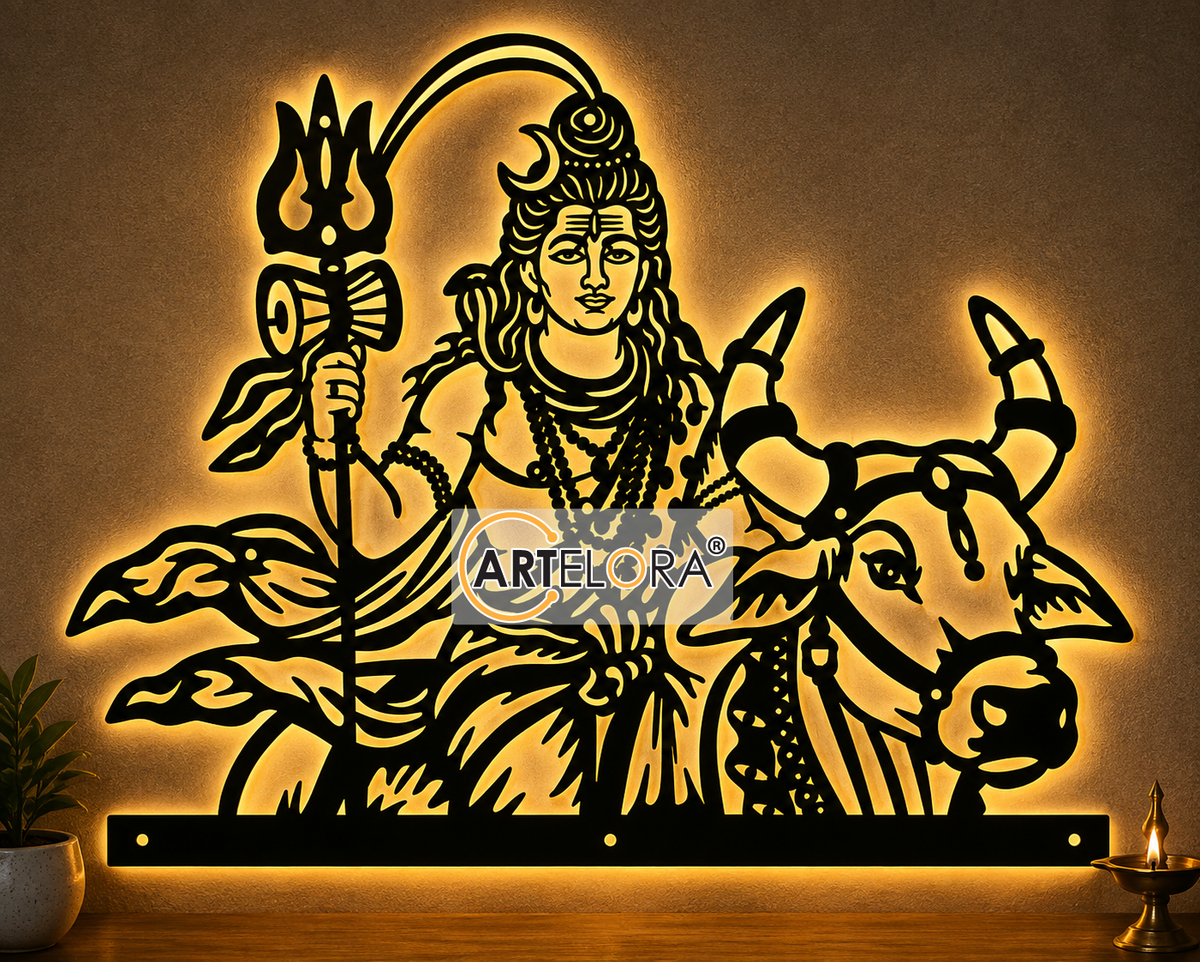 2D Modern Art Shiva (Mahadev)