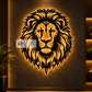 2D Modern Art Lion Face